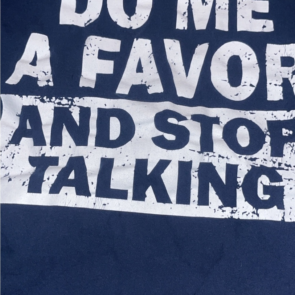 Navy blue funny graphic t-shirt